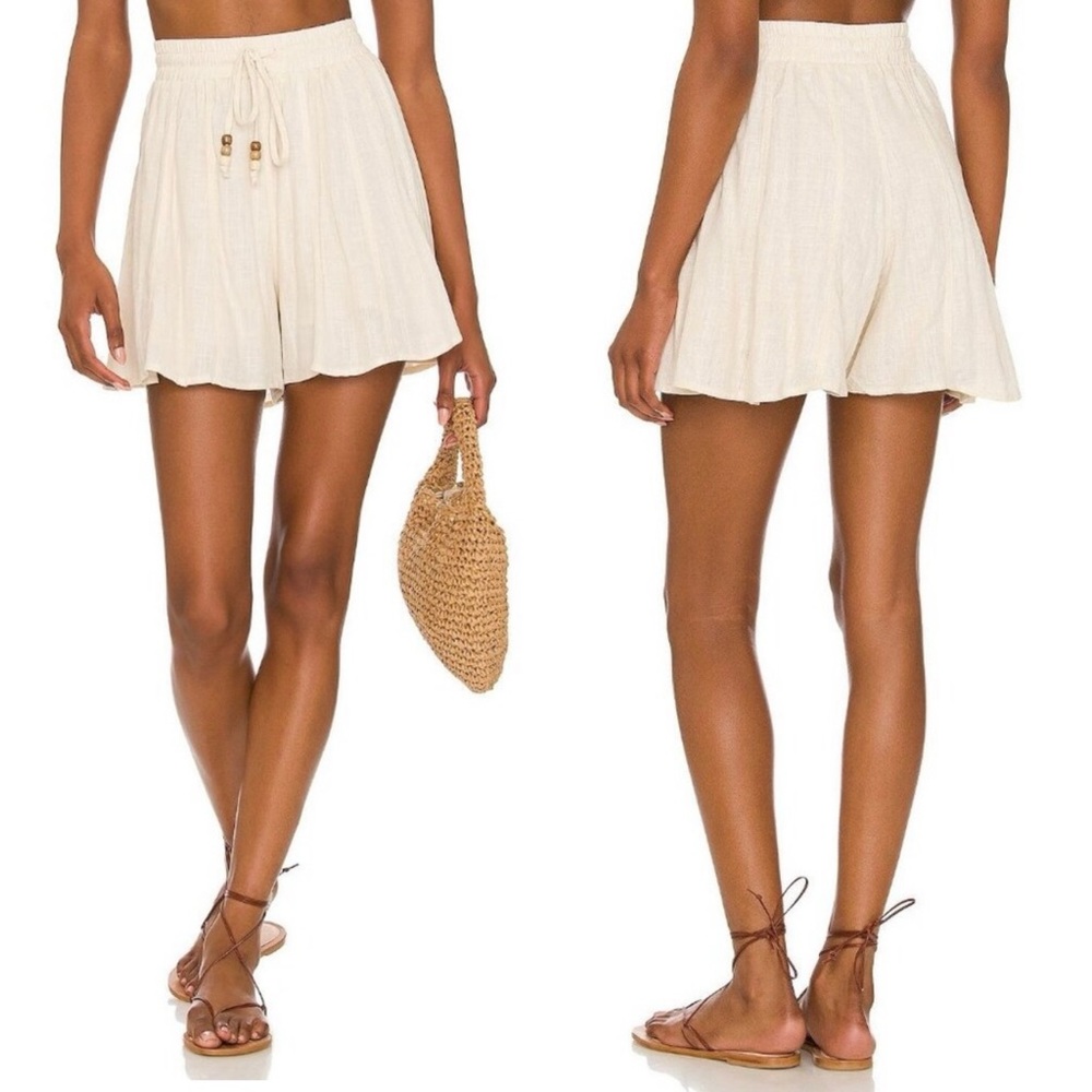 Heartloom Delaney Short in Bisque Linen Blend‎ Women’s XS
